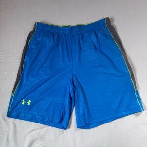 Men’s Under Armour Electric Blue Performance Athletic Shorts Size XL
